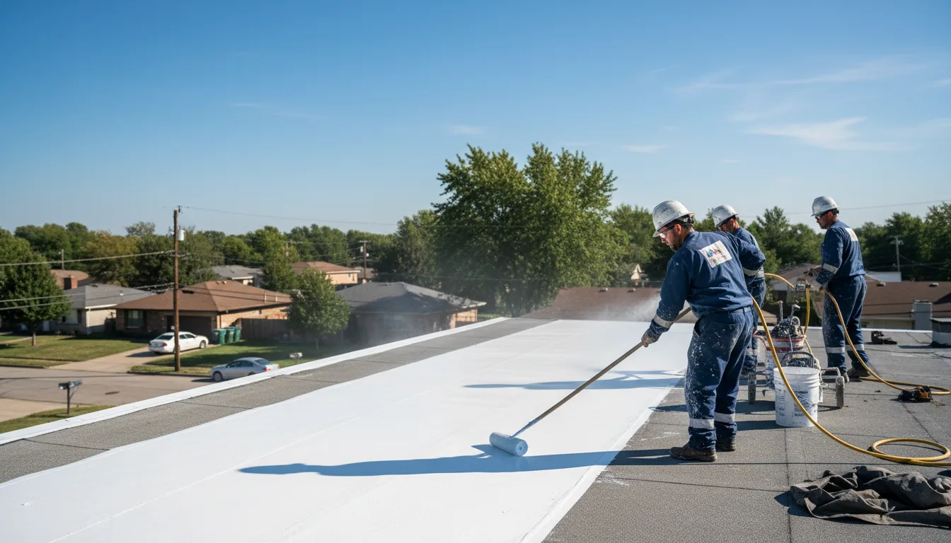 Commercial roof coating in Brentwood, NY near me